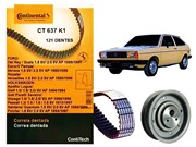 Kit Correia Dentada CT637 e Tensor VW AP Volkswagen Gol 1.6 1.8 1984 Em Diante