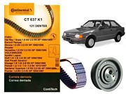 Kit Correia Dentada CT637 e Tensor VW AP Ford Escort 1.8 2.0 1990 a 1996