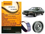 Kit Correia Dentada CT637 e Tensor VW AP Ford Versailles 1.8 2.0 1990 a 1996